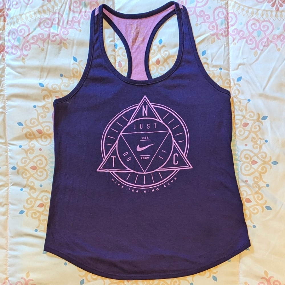 The Nike Tee Bicolor Racerback Tank "Nike Training Club"